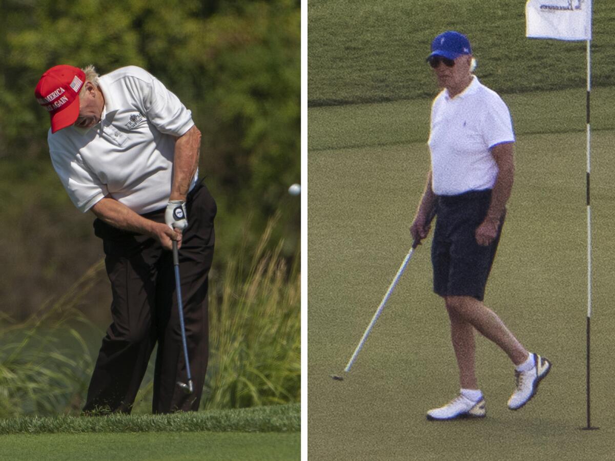 Biden-Trump golf debate heats up election race